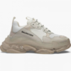 Balenciaga Triple S White Clear Sole Beige