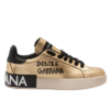 Tenis Dolce & Gabbana Portofino en napa de becerro Dorado