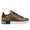 Tenis Dolce & Gabbana Portofino en napa de becerro Bronce