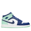 Tenis Air Jordan 1 MID GS "Blue Mint"